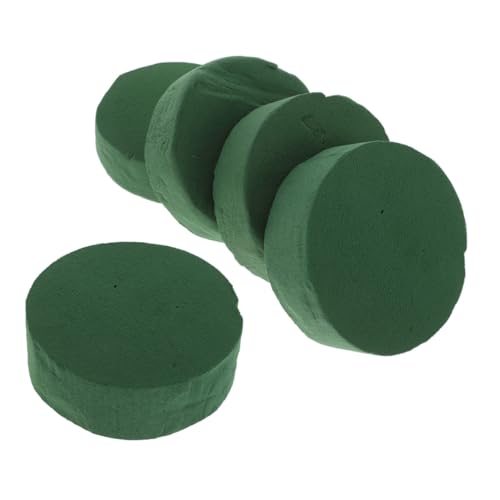 EXCEART 5 Stück Teiliges Rundes Blumensteckschaum Vielseitiger Nassschaum für Frische und Künstliche Blumenarrangements Einfach Zuschneidbar für Hochzeiten Geburtstags und von EXCEART