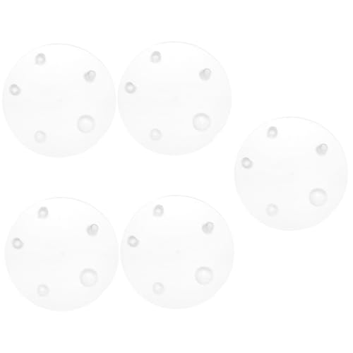 EXCEART 5 Stück Toilettendichtung Klapptoilette tauschen Klappendichtung für Toilettentank Plastikklappendichtung des Toilettentanks Toilettenwasserteile Teile TPE Weiß von EXCEART