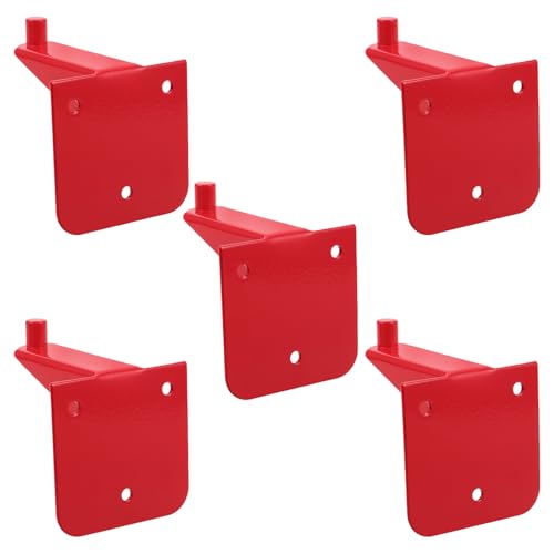 EXCEART 5-teiliger Feuerlöscherhaken: Wandhalterung aus Metall in Industriequalität – universelle Befestigungsteile für 9-kg-Flaschentanks von EXCEART