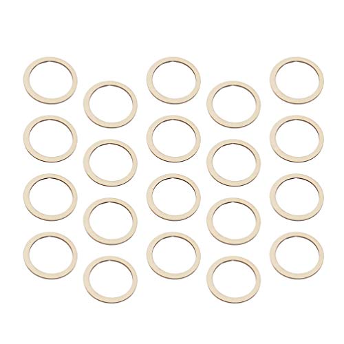 EXCEART 50 Stück Anhängerkupplungen Makramee-dekor Naturholzringe Holzreifen Ring Zubeh?r Für Die DIY-traumfänger Traumfänger-Ring Unfertige Holzringe Holzanhänger Zubehör Bambus Hölzern von EXCEART