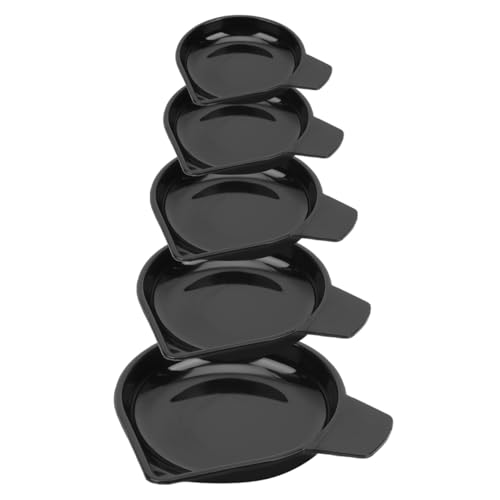 EXCEART 5Er Set Kunststoff-Waagschalen FüR Feinwaage, Mini Messbecher FüR Edelsteinwaage, Elektronische Waagschale, Schwarz, 10.5x10x1.5cm EXCEART 5Er Set Kunststoff-Waagschalen FüR Feinwaage, Mini Messbecher FüR Edelsteinwaage, Elektronische Waagschale, Schwarz, 10.5x10x1.5cm von EXCEART