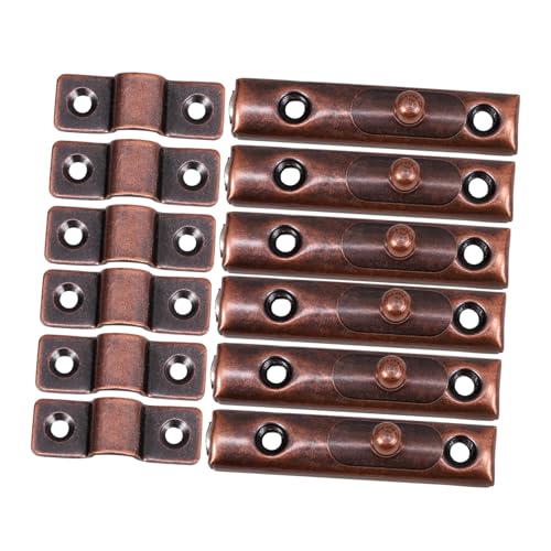 EXCEART 6 Sätze Barn Door Latch Teiliges Stabiler Schiebetürverschluss Installieren für Holztüren Schränke Badezimmer und Korrosionsbeständig und Langlebig von EXCEART