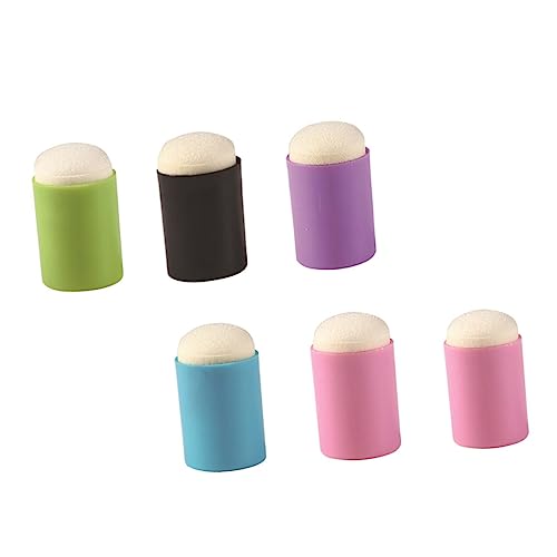 EXCEART 6stücke Haushalts Finger-daubers Multifunktionale Schwamm-daubers Für Malen Und Zeichnen Kleine Für Scrapbook-zubehör Zufällige Farbe von EXCEART