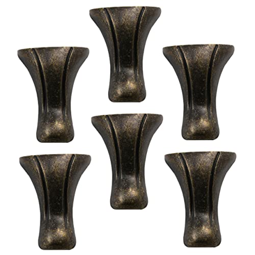 EXCEART 6 Stück Grüne Bronzecke Kommode Beine Retro-Beineckenschutz Beine aus Holz Kantenschutz für Holzgehäuse Schmuck Brust Füße dekorative Holzkastenbeine Eckmöbelbeine Zinklegierung von EXCEART