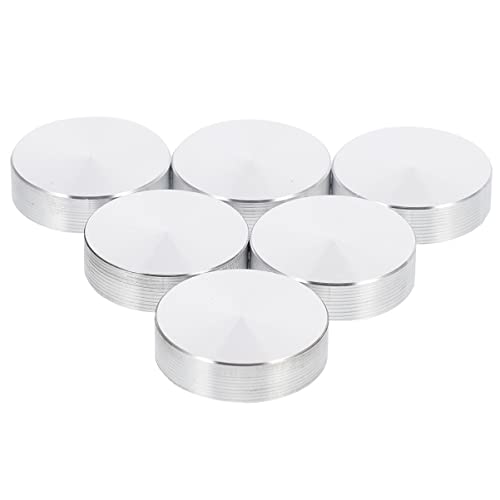 EXCEART 6 Stück Kuchen Aus Aluminium Aluminium Spitze Essen Tee Tischplatte Kreis Discs Kreise Aluminiumkreis Tisch Dicke Aluminiumscheiben Aluminiumlegierung Silber von EXCEART