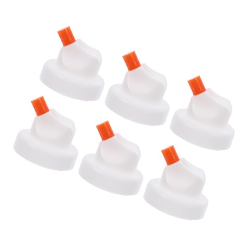 EXCEART 6 Stück Sprühdüse Sprühdose für Sprühdose Wendedüsenspitzen für Sprühfarbe Spraydose-Düse Sprühfarbe Tipps Graffiti Sprühfarbe kann auslösen Abs Weiß von EXCEART