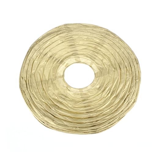 EXCEART 6 Stück Teiliges Goldene Papierlaternen Rund Faltbar in Hängende Dekorative Lampions für Party Hochzeit Festival Veranstaltung von EXCEART