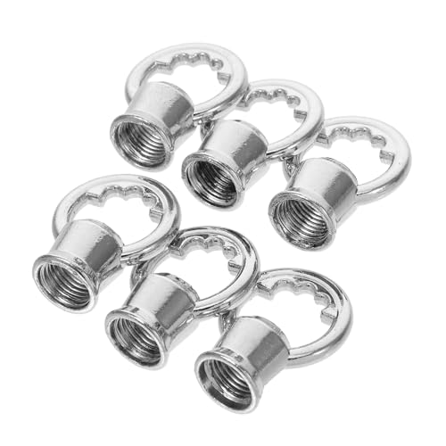EXCEART 6 Stück Teiliges Innengewinde Augbolzen aus Druckguss mit Innenzahn für Sichere DIY Pendelleuchten Aufhängung Metall Schraubring Haken für Kronleuchter und Deckenleuchten EXCEART 6 Stück Teiliges Innengewinde Augbolzen aus Druckguss mit Innenzahn für Sichere DIY Pendelleuchten Aufhängung Metall Schraubring Haken für Kronleuchter und Deckenleuchten von EXCEART