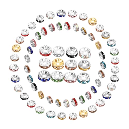 EXCEART 600 Stück Perlen-Charms Abstandsperlen Für Schmuck Perlen Mit Kleinem Loch Schmuckperlen-Set von EXCEART