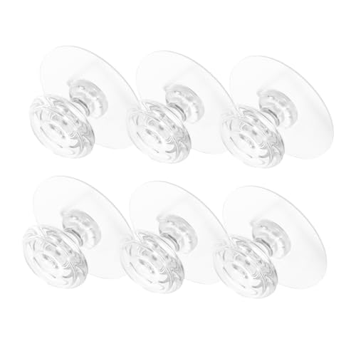 EXCEART 6Stücke Transparente Klebehaken Robuste Selbstklebende Wandhaken für Badezimmer und Abnehmbar und Nahtlos mit Starker Klebekraft für Verschiedene Anwendungen von EXCEART