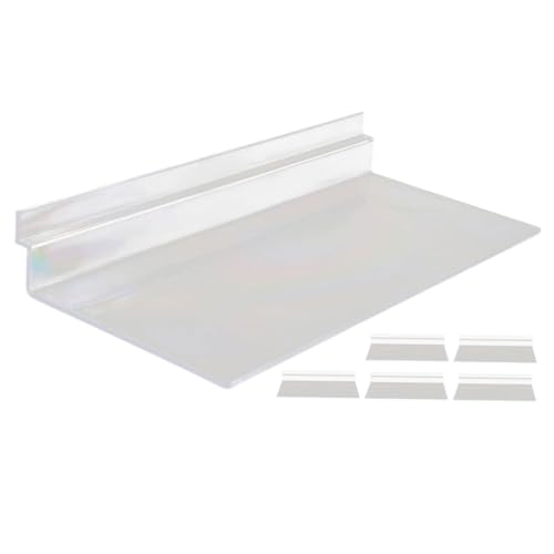 EXCEART 6stücke Transparente Slatwall Für Schuhe Platzsparende Wandregale Zur Präsentation Von Sneakern Und Schuhen Im Einzelhandel Und Zuhause von EXCEART