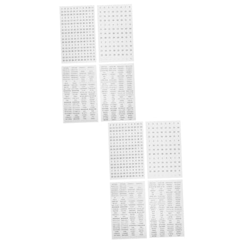 EXCEART 8 Blätter Planungsmonatsaufkleber Tagesplaner-Aufkleber Kalender-Planer-Aufkleber Planer Aufkleber Notizbuch Aufkleber transparente Aufkleber Sammelalbum dekorativer Aufkleber PVC EXCEART 8 Blätter Planungsmonatsaufkleber Tagesplaner-Aufkleber Kalender-Planer-Aufkleber Planer Aufkleber Notizbuch Aufkleber transparente Aufkleber Sammelalbum dekorativer Aufkleber PVC von EXCEART