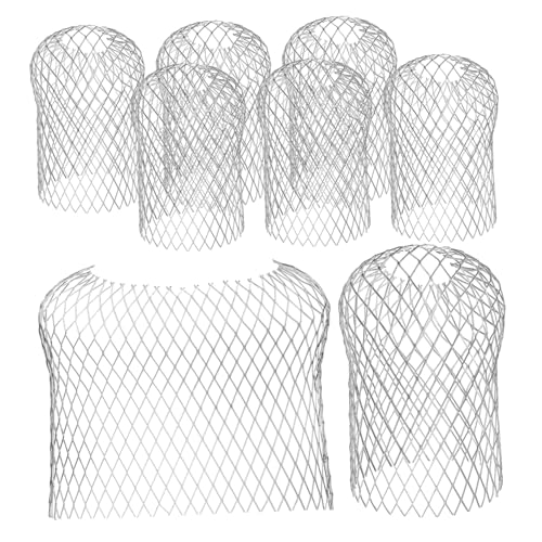 EXCEART 8 Pcs Silber Fallrohr Abdeckung Metall Fallrohr Sieb Dachrinnenschutz Regen Dachrinnenschutz von EXCEART