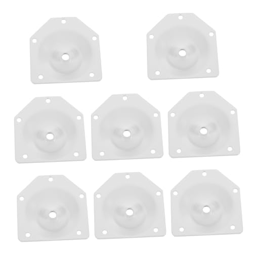 EXCEART Abgewinkelte Möbelbeinmontageplatten 8 Stück Starke Metall Befestigungsplatten für Sofas Couches und Tische Einfache Installation Langlebig für Schräge Beine von EXCEART