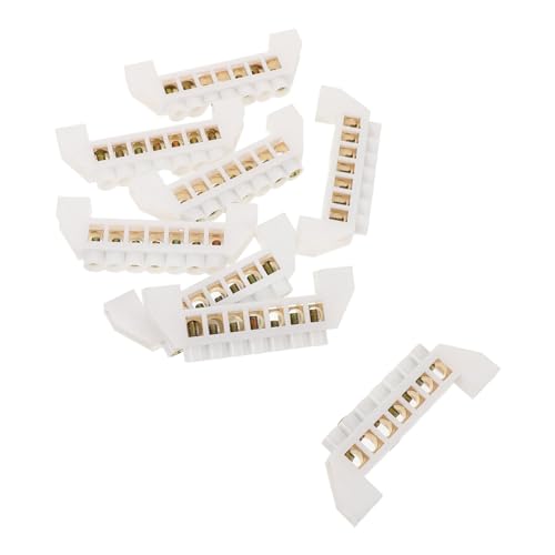 EXCEART 8 Stück Kupferklemme Schraubklemme Erdungsklemmenleiste Klemmleiste Erdungsblock Terminalblock Verbindungsbusbar Sammelschienenblock Elektrischer Klemmenblock Weiß Plastik EXCEART 8 Stück Kupferklemme Schraubklemme Erdungsklemmenleiste Klemmleiste Erdungsblock Terminalblock Verbindungsbusbar Sammelschienenblock Elektrischer Klemmenblock Weiß Plastik von EXCEART