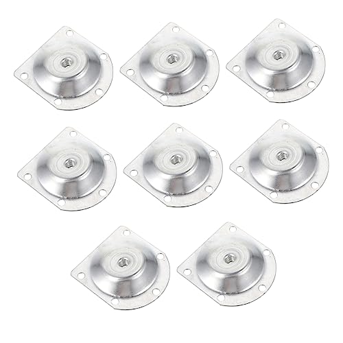 EXCEART 8 Stück Runde Tischbeindichtung Möbelaufsteiger Möbelbeine Möbelunterlagen aus Filz Tischbeinklammern Halterung für Tischbeine Tischhalterung Hardware Beinhalterung Eisen Silber von EXCEART