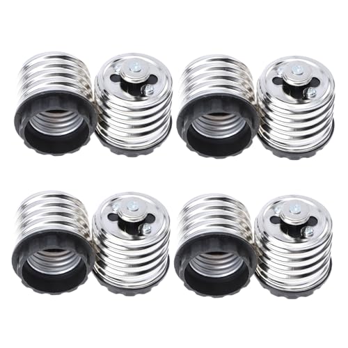 EXCEART 8 Stück Teiliges Lampensockel Adapter zu Kompakter Leichter Lampenfassungskonverter für LED Leuchtmittel Einfache Installation Langlebig Geeignet für Tisch und Deckenleuchten von EXCEART