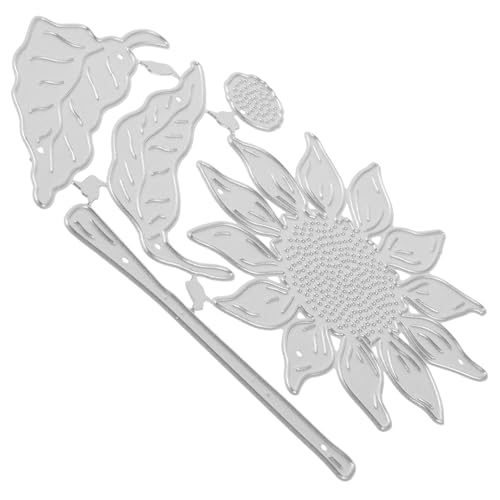 EXCEART Bastelschablonen aus Papier Blumenausschnitte Scrapbooking stirbt 3D-Blumenstanzungen gestanzte Formen Scrapbooking Schneidemuster Prägeformen Formen zum Basteln aus Papier Metall von EXCEART