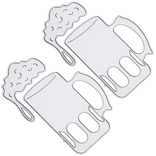 EXCEART Bierkrug Stanzformen: 2 Stücke Metall Papier Handwerk Kunst Diecuts Vorlage Schablone Bier Prägeschablone für Scrapbooking DIY Album Papier Karten Kunsthandwerk Dekoration EXCEART Bierkrug Stanzformen: 2 Stücke Metall Papier Handwerk Kunst Diecuts Vorlage Schablone Bier Prägeschablone für Scrapbooking DIY Album Papier Karten Kunsthandwerk Dekoration von EXCEART