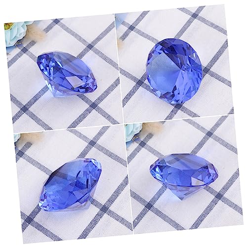 EXCEART Blauer Kristall Diamant Deko Ornament Künstlicher Diamant für Hochzeit Tischdekoration Romantisches Wohnaccessoire von EXCEART