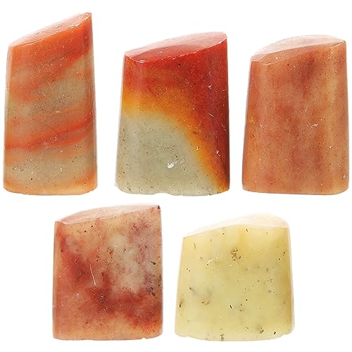 EXCEART Briefmarken 5 Stück Steinsiegel Chinesischer Namensstempel Steinsiegel Briefversiegelung Leerer Stempel Für Malerei Kalligraphie Kunstbedarf (Zufälliger Stil) Briefmarke von EXCEART