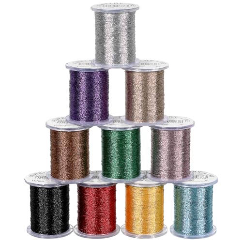 EXCEART Bunte Baumwolle Nylonschnur FüR ArmbäNder 10 Stück 0.3 Mm Nylonschnur Perlenfaden Bunte Seidenschnur Perlenschnur von EXCEART