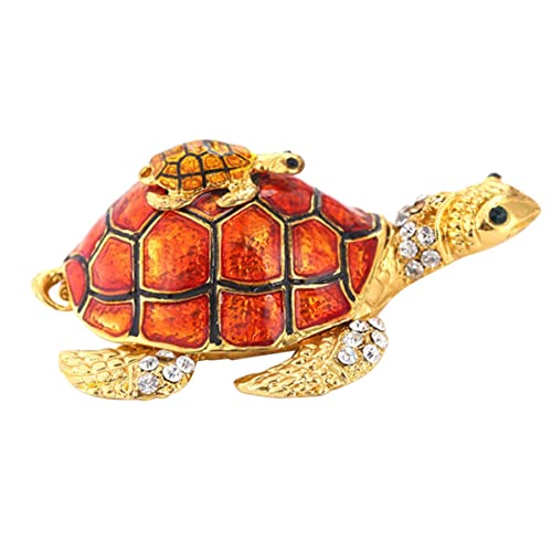 EXCEART Lustige Schildkröte Dekofigur Aus Metall Bunte Cartoon Tierfigur Mit Diamantmuster Für Home Und Büro Dekoration Orange EXCEART Lustige Schildkröte Dekofigur Aus Metall Bunte Cartoon Tierfigur Mit Diamantmuster Für Home Und Büro Dekoration Orange von EXCEART