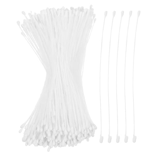 EXCEART DoppelköPfige Blumenkern 1 Handgemachter Blumenkern Blütenstaubgefäß Basteln Sie Staubblätter Künstlicher Blumenkern Realistischer Weiß Hochzeit von EXCEART