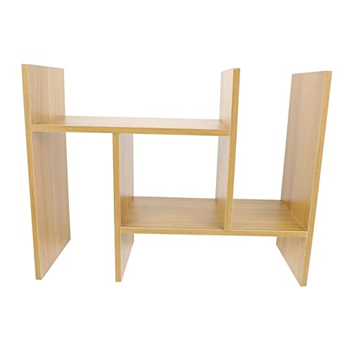 EXCEART Desktop Organizer Aus Platzsparendes Bücherregal Für Schreibtisch Und Schlafzimmer Für Kinderzimmer Und Design Hellen Leicht Zu Reinigen von EXCEART