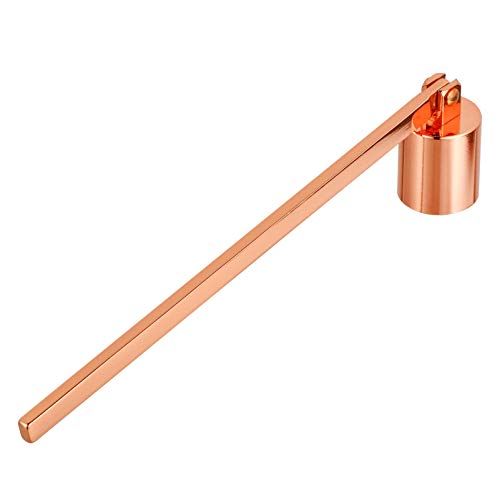 EXCEART Edelstahl Kerzenlöscher Rosegold Kerzenglocke Flammenlöscher Kerzenabdeckung Feuerlöscher Candle Snuffer Kerze Werkzeug Zubehör für Weihnachten Geschenke Dekoration von EXCEART