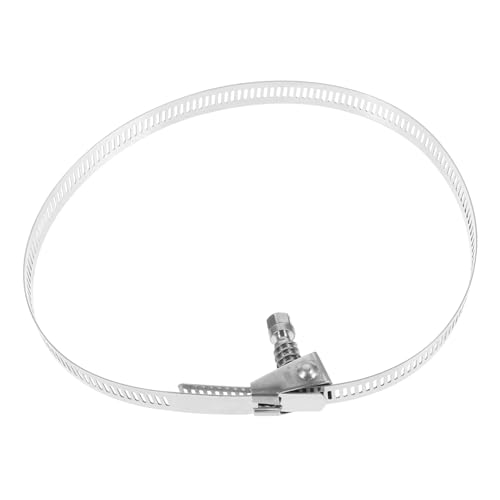 EXCEART Edelstahl Metall Schlauchschelle Verstellbar mit Schnellverschluss Robuste Rohrschelle für Rohrdurchmesser Präzise Klemmband-anpassung Kratzfreie Innenwand Einfache Montage und von EXCEART