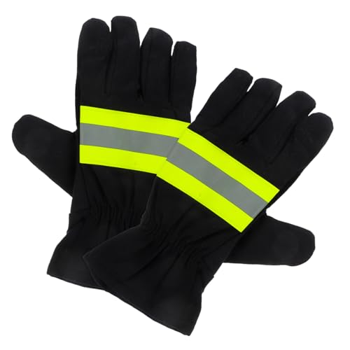 EXCEART Feuerfeste Isolierende Feuerwehrhandschuhe aus Baumwolle Hitzebeständig und Strapazierfähig Unisex Schutz für Brandbekämpfung und Schweißarbeiten Standardgröße EXCEART Feuerfeste Isolierende Feuerwehrhandschuhe aus Baumwolle Hitzebeständig und Strapazierfähig Unisex Schutz für Brandbekämpfung und Schweißarbeiten Standardgröße von EXCEART