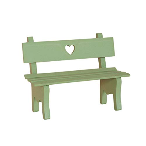 EXCEART Handgefertigte Holzbank Outdoor-zubehör Puppenhaus Zubehör 1 12 Bank Minipuppe Bank Im Freien Outdoor-Sachen Dekorative Gartenbank Stühle Schmücken Hölzern Bambus von EXCEART