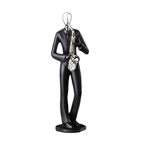 EXCEART Hausverzierung Skulptur Saxophon Musiker Figurine Harz Band Saxophon Player Skulptur Moderne Dekoration Decor Party Ornament 10X27cm Schwarz Saxophon-Verzierung EXCEART Hausverzierung Skulptur Saxophon Musiker Figurine Harz Band Saxophon Player Skulptur Moderne Dekoration Decor Party Ornament 10X27cm Schwarz Saxophon-Verzierung von EXCEART