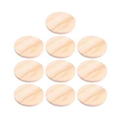 EXCEART Holzchip-handmalerei-hubs 10 Stück Natürliche Holzscheiben Holzornamente Holzscheiben für Dekorationen EXCEART Holzchip-handmalerei-hubs 10 Stück Natürliche Holzscheiben Holzornamente Holzscheiben für Dekorationen von EXCEART