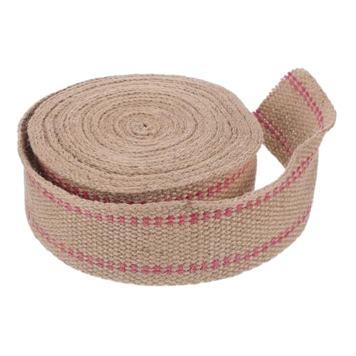 EXCEART Jute Gurtband Gartenstühle Baumschaukelgurte Transportwagengurte Bastelseil Geflochtene Juteschnur Geflochtenes Seil Zum Basteln Metzgergarn Kanu Sitzgurt Juteseil von EXCEART