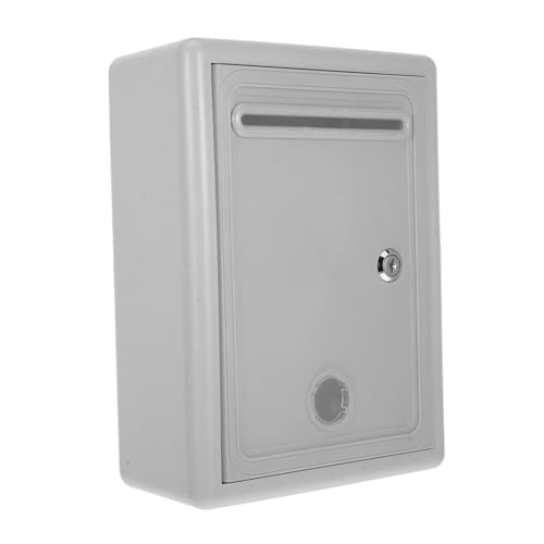 EXCEART Abschließbare Spendenbox Mit Schloss Wandmontage Metall Vorschlagskasten Dokumentenbox Für Büro Und Gemeinschaftseinrichtungen Sichere Aufbewahrung von EXCEART