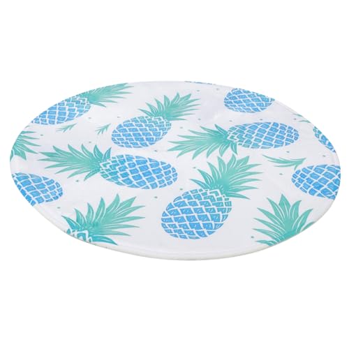 EXCEART Kissen für Computerstuhl Boden Pads runden Schreibtischstuhlmatte Computerstuhlmatte für Teppich bürostuhl Matte Stuhlmatte für Böden Teppich rund Polyester von EXCEART