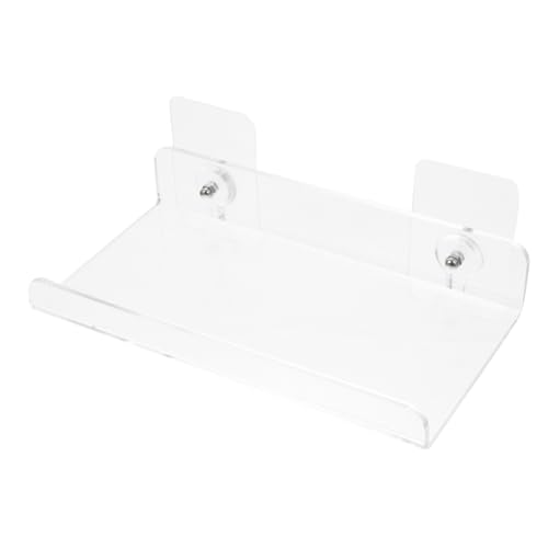 EXCEART Wandmontierter Vinyl Record Holder aus Hochwertigem Acryl Transparentes Displayregal für Bücher Alben und Fotos Einfache und Pflege für Stilvolle Raumdekoration von EXCEART