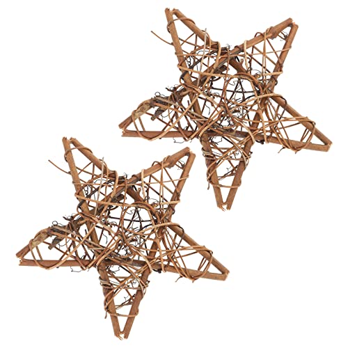 EXCEART Kranz Rattan Rahmen Pentagramm Geformt Selbstgemacht Hängen Kranz Ring 2 Stück 15cm Naturmaterial für Weihnachtskranz Türdekoration Bauernhaus Basteln EXCEART Kranz Rattan Rahmen Pentagramm Geformt Selbstgemacht Hängen Kranz Ring 2 Stück 15cm Naturmaterial für Weihnachtskranz Türdekoration Bauernhaus Basteln von EXCEART