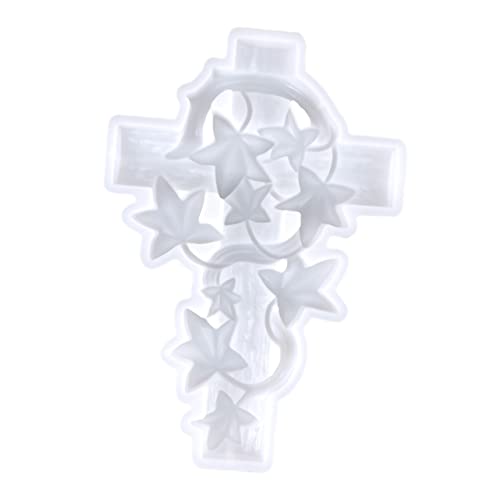 EXCEART Kreuz Silikonform Für Schmuck Einfaches Entformen Kein Loch Anhängerform Weiß EXCEART Kreuz Silikonform Für Schmuck Einfaches Entformen Kein Loch Anhängerform Weiß von EXCEART