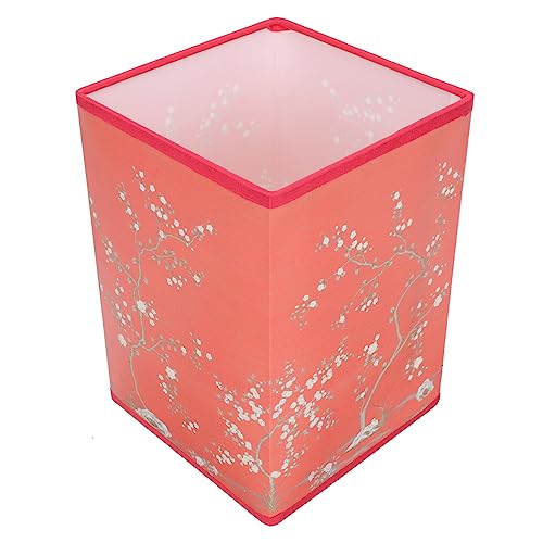 EXCEART Lampenschirm Minimalistischer Lampenschatten Schreibtischlampe orientalisches Stoff Nachttischlampenabdeckung Lampenschreibtisch Lampenschatten hängen PVC rot von EXCEART