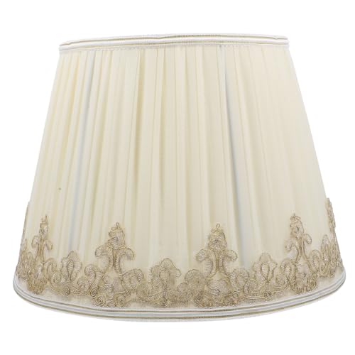 EXCEART Lampenschirm Stehlampe -Lampenabdeckung Ersatzlampenschatten Tischleuchtenschatten Nachttischlampenabdeckung Startlampenschatten Stoff Yellow von EXCEART