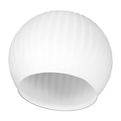 EXCEART Lampenschirm aus Glas LED Ersatz Deckenleuchte klein Abdeckung der Leuchte Schlafzimmerlampenschirm Tischlampe mit Glaslampenschirm Lampenschirme aus Glas Weiß von EXCEART
