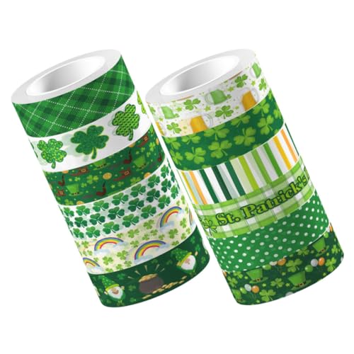 EXCEART 12rollen Selbstklebendes Washi-tape Dekoratives Papierband Für Scrapbooking Und Bastelprojekte Einfach Abziehbar Ohne Klebstoffrückstände von EXCEART