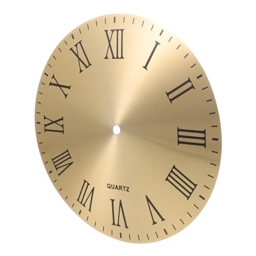 EXCEART Metallischer Runder Uhrenzifferblatt Ersatz DIY Roman für Wanduhren Langlebig und Installieren Elegantes Design ohne Logo für Uhrenprojekte EXCEART Metallischer Runder Uhrenzifferblatt Ersatz DIY Roman für Wanduhren Langlebig und Installieren Elegantes Design ohne Logo für Uhrenprojekte von EXCEART