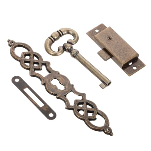 EXCEART Metallzylinder Antike Uhr Tür Zubehör mit Schloss Schlüssel Scharniere für DIY Vintage Standuhr Projekte Langlebig Robust EXCEART Metallzylinder Antike Uhr Tür Zubehör mit Schloss Schlüssel Scharniere für DIY Vintage Standuhr Projekte Langlebig Robust von EXCEART