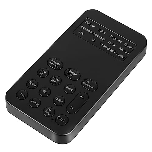 EXCEART Mini-soundkarte Für Live-übertragungen Tragbarer Soundeffekt-Generator Mit Verschiedenen Effekten Wie Kaltes Feld Countdown Und Beifall Kompatibel Mit Ios Und Spielen von EXCEART