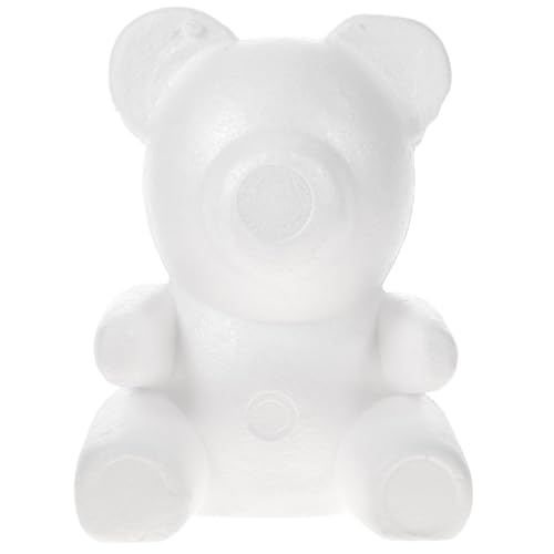 EXCEART Modell Hochzeitsdekor DIY Bär Schaum Bär Form Bär Bären Bär Form Modellierung Bär Form Form Bär Form Bär Modell Bär Form Form Weiß von EXCEART