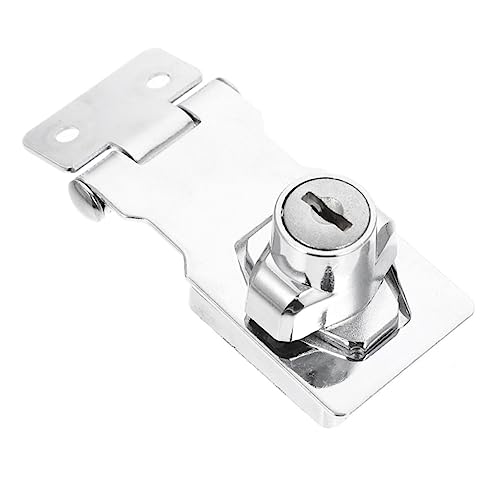 EXCEART Möbelriegel mit Verschlüsseltem Hasp Sicherheitsschloss für Schränke und Truhen Einfache Installation Hoher Diebstahlschutz Langlebig und Robust EXCEART Möbelriegel mit Verschlüsseltem Hasp Sicherheitsschloss für Schränke und Truhen Einfache Installation Hoher Diebstahlschutz Langlebig und Robust von EXCEART
